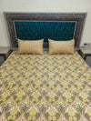 Bohemian Gold & Yellow Medallion Bed Sheet Set