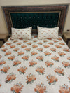 Elegant Floral Harmony Cotton Bed Sheet Set