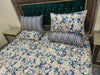 Dark Navy & Vintage Floral Bed Sheet Set