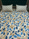 Elegant Azure Botanical Bedding Set –